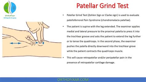 patellar compression test positive